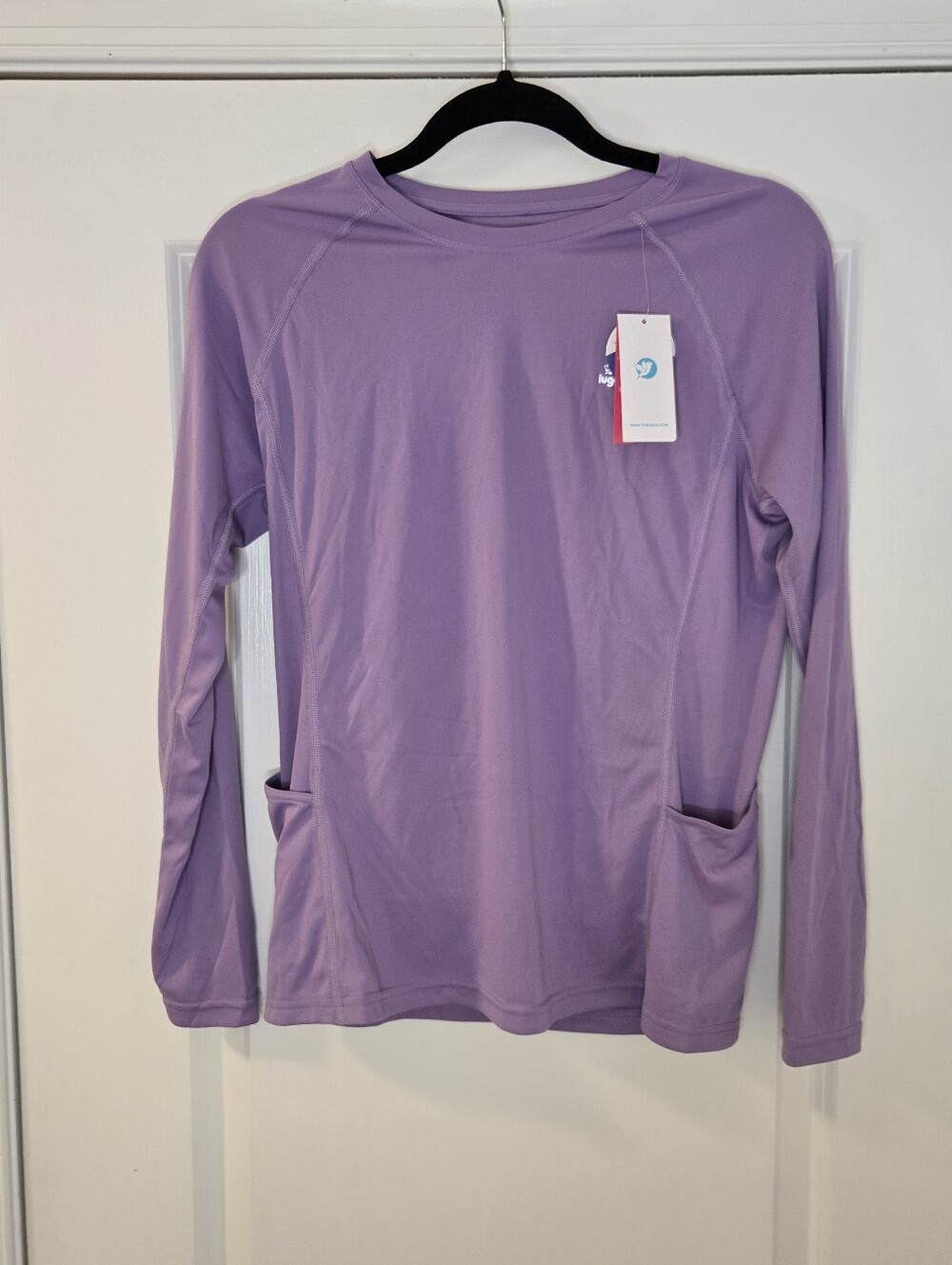 IUGA | Long Sleeve Lavender Purple Stretch Top UPF 50+ w/Pockets Size Small